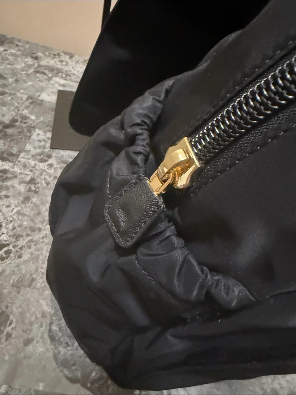 Tory Burch Black Nylon Backpack with Logo Flap